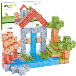 Klocki Magnetyczne Konstrukcyjne Zestaw 119 Elementów Edukacyjne Dla Dzieci