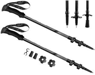 Kije Trekkingowe Składane Regulowane FastFit Do Chodzenia Po Górach SPOKEY