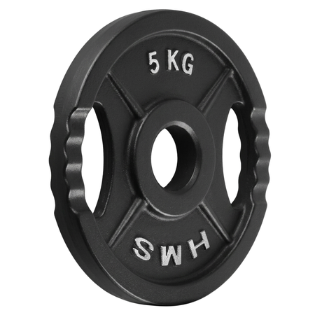 Talerze Olimpijskie Obciążenia Na Gryf Sztangę Do Ćwiczeń HMS Zestaw 2x5 kg
