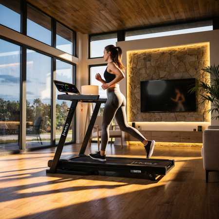 Bieżnia Elektryczna Treningowa Składana Do Ćwiczeń Cardio HMS 1-16 km/h