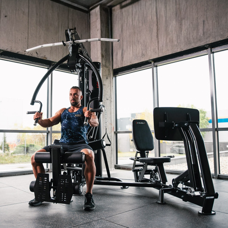 Atlas Do Ćwiczeń Domowa Siłownia Z Ławką Regulowane Ramiona + Stos HMS