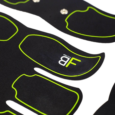 Elektrostymulator Stymulator Masażer Mięśni Brzucha + Wymienne Żelowe Naklejki Motylki 4 szt