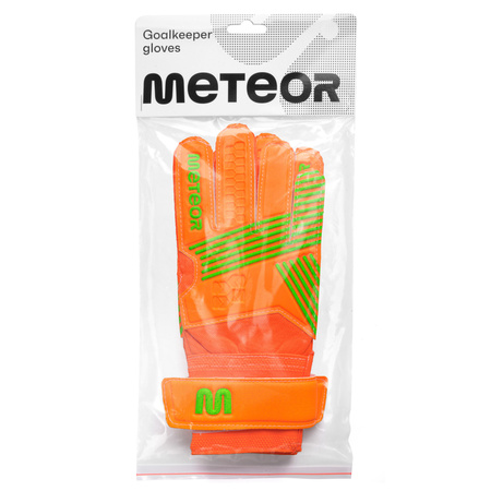 Rękawice Bramkarskie Piłkarskie Treningowe Usztywniony Palec Na Rzep METEOR