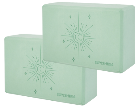 SPOKEY Mata Do Ćwiczeń Fitness Jogi Antypoślizgowa + 2 Kostki Do Jogi