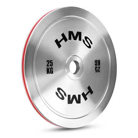 Talerz Obciążenie Olimpijskie Na Gryf Sztangę Chromowana Stal HMS 2x 25 kg