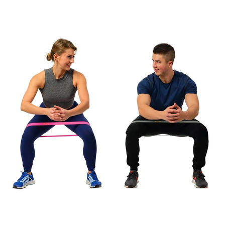 Gumy Oporowe Zestaw 3 szt. Do Ćwiczeń Rozciągania Treningu Mini Band HMS