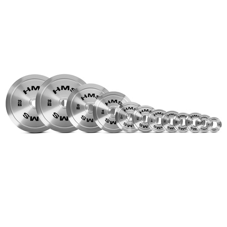 Talerz Obciążenie Olimpijskie Na Gryf Sztangę Chromowana Stal HMS 4x 10 kg