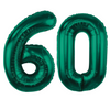 Balony Foliowe Cyfry Na 60 Urodziny Dekoracja Na Rocznicę 85 cm Zielone