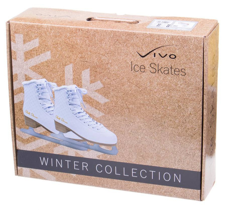 VIVO Łyżwy Figurowe Damskie Klasyczne Sznurowane