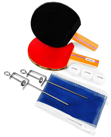 Zestaw Do Tenisa Stołowego Ping Ponga Rakietki + Piłeczki + Siatka SPOKEY