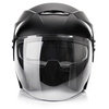 Kask Motocyklowy Z Blendą Przeciwsłoneczną Otwarty Czarny METEOR