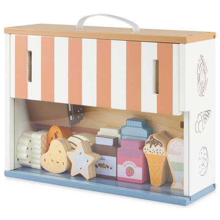 MAMABRUM Składany Sklepik Drewniany Kawiarnia Cukiernia Z Akcesoriami