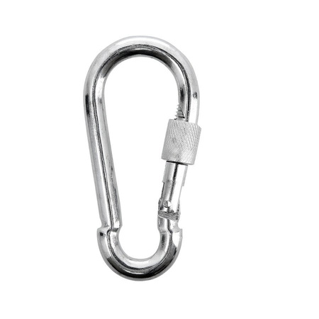 Zestaw 2x Karabińczyk Strażacki Ocynkowany Wspinaczkowy 10 mm Do Huśtawki