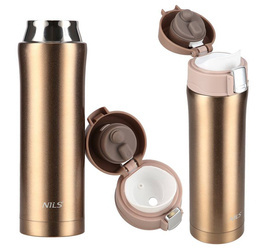 Kubek Termiczny Termos Turystyczny Stalowy Butelka Na Kawę Herbatę 430 ml