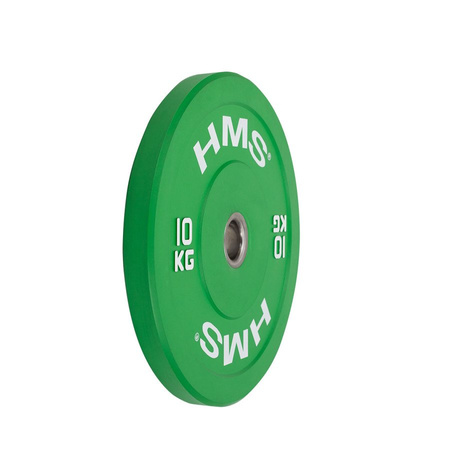 Talerz Olimpijski Na Gryf Sztangę Gumowany Bumper Do Ćwiczeń 4 x 10 kg HMS