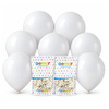 Balony Białe Zestaw Balonów Na Komunię Urodziny Chrzest Wesele 13" 100 szt.