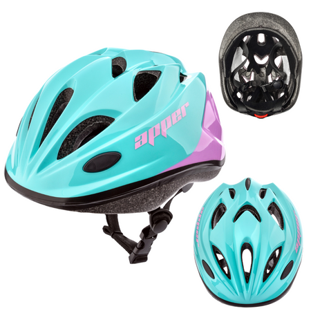 Kask Rowerowy Regulowany Dziecięcy Otwory Wentylacyjne + Zestaw Ochraiaczy