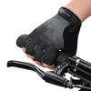 Rękawiczki Rowerowe Kolarskie Krótkie Na Rzep Bez Palców Czarne METEOR