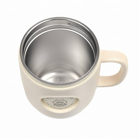 CASNO Kubek Termiczny Turystyczny Próżniowy Stalowy Ze Słomką 450 ml