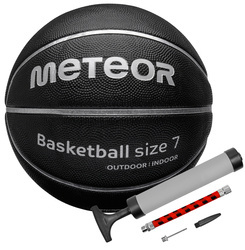 METEOR Piłka Do Koszykówki Kosza Koszowa Treningowa Rozmiar 7 + Pompka