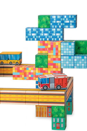 Klocki Magnetyczne Konstrukcyjne Zestaw 114 Elementów Edukacyjne Dla Dzieci