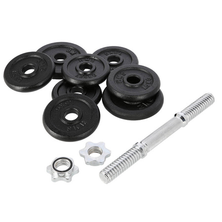 Sztangielka Hantla Treningowa Do Treningu Siłowego Gwintowana 15 kg HMS