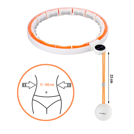 Hula Hop Magnetyczne Odchudzające Z Wypustkami i Obciążnikiem + Pas Wyszczuplający HMS