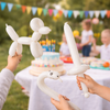Pastelowe Białe Balony Rurki Do Modelowania Dla Animatora 200 sztuk GEMAR