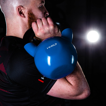 KETTLEBELL Kula Hantla Żeliwna Winylowa Do Treningu Siłowego HMS 6 kg