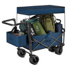 Wózek Turystyczny Plażowy Transportowy Kempingowy Składany Z Daszkiem 120 L