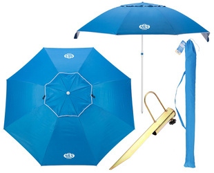 2w1 Parasol Parawan Plażowy Ogrodowy Składany Filtr UV + Uchwyt NILS CAMP