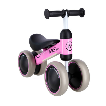 Rowerek Biegowy Dla Dziecka Rower Różowy Leki Koła 15 cm NILS FUN
