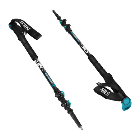 Kije Trekkingowe Kijki Składane Do Chodzenia Po Górach NILS Włókno Węglowe