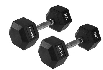 HMS Zestaw Hantli Ciężarków Do Ćwiczeń 2x18 kg