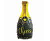 Balon Foliowy Szampan Cheers Na Przyjęcie Imprezę Urodziny GODAN 35x76 cm