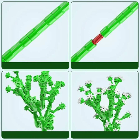 Mould King Klocki Konstrukcyjne Kwiat Gipsówka 144 Elementy