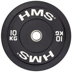 HMS Talerz Olimpijski Na Gryf Sztangę Gumowany Bumper Do Ćwiczeń 10 kg