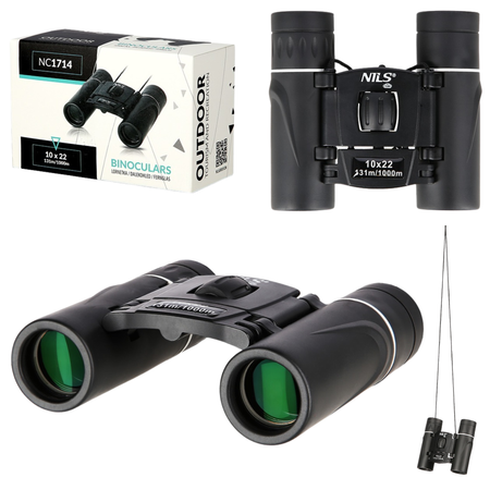 Lornetka Turystyczna Survivalowa Myśliwska Zoom x10 Nils Camp + Etui