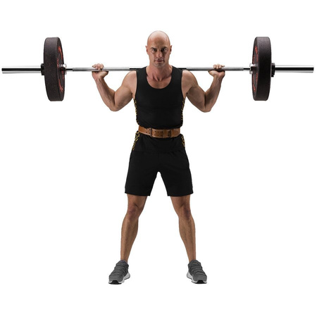 Pas Kulturystyczny Treningowy Lędźwiowy Skórzany Do Treningu Siłowego HMS