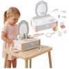 MAMABRUM Drewniana Toaletka Dla Dzieci Z Akcesoriami