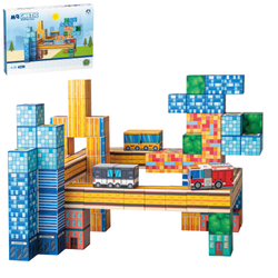 Klocki Magnetyczne Konstrukcyjne Zestaw 114 Elementów Edukacyjne Dla Dzieci