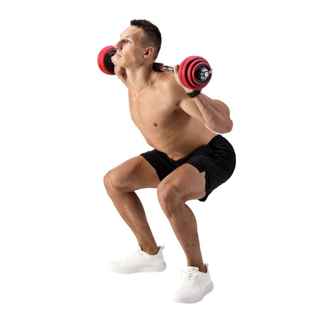 HMS Zestaw Hantle Sztangielki Sztanga 2x10 kg