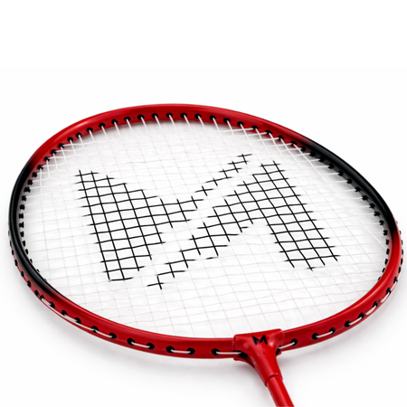Zestaw Do Gry W Badmintona Rakietki W Pokrowcu + 6 Lotek Piórkowych MERKAN