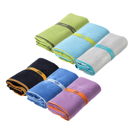 Duży Ręcznik Szybkoschnący Z Mikrofibry Plażowy 180x100 cm + Zawieszka NILS