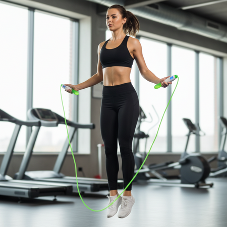 Skakanka Do Ćwiczeń Fitness Treningu Crossfit Z Licznikiem LCD 275 cm HMS