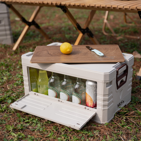 Skrzynia Pojemnik Pudełko Do Przechowywania Transportowa Kempingowa 2w1 32L