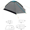 Namiot Turystyczny Kempingowy 2 Osobowy Wodoodporny Filtr UV + Pokrowiec	