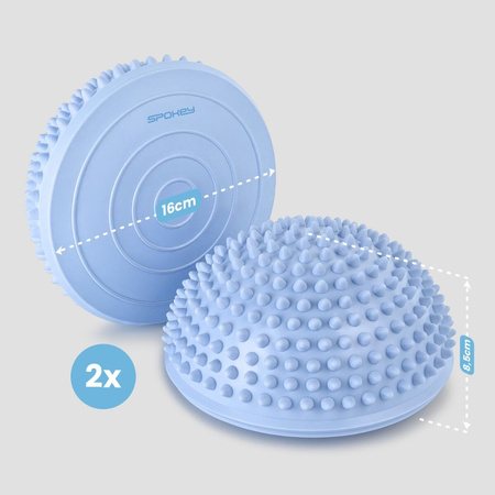 Półkule Sensoryczne Masażer Z Wypustkami Do Ćwiczeń Fitness 2 szt. SPOKEY