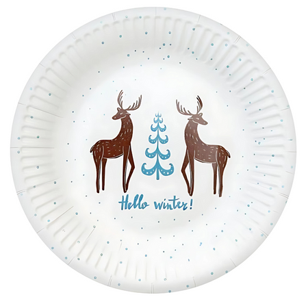 6xKubeczki 250 ml + 6xTalerzyki + 20xSerwetki Zastawa Stołowa Na Święta