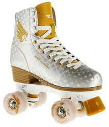 NILS Wrotki Skórzane Retro Sznurowane Damskie